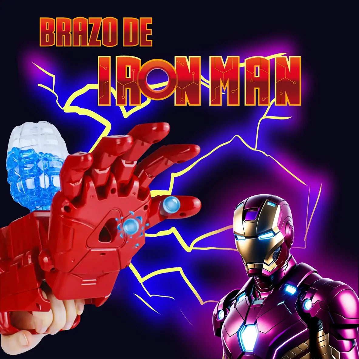 Brazo Iron Man Hidrogel (Recargable)