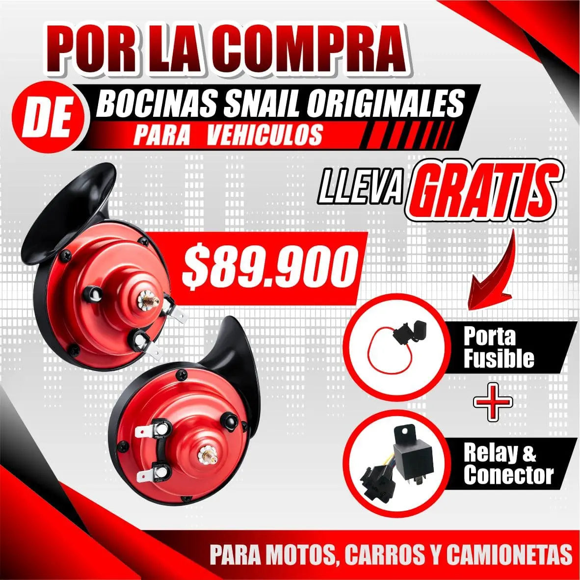 BOCINAS SNAIL ORIGINALES