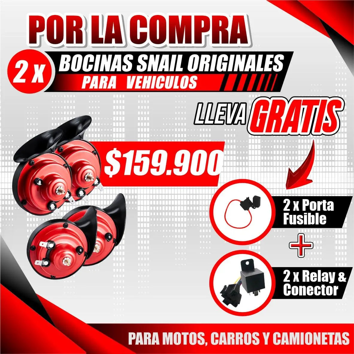 BOCINAS SNAIL ORIGINALES