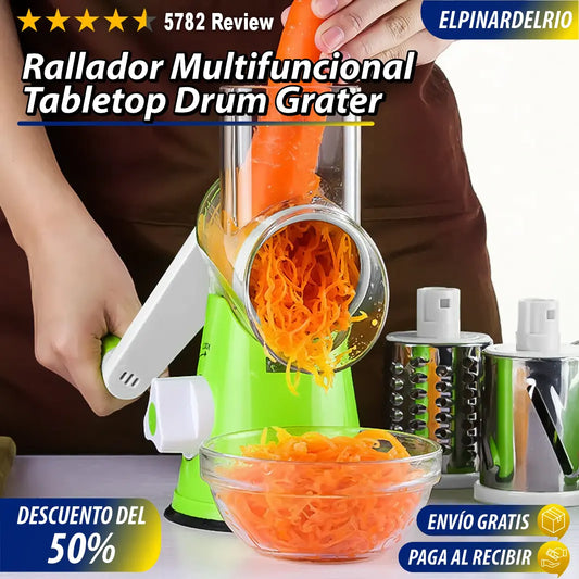 Rallador Multifuncional Tabletop Drum Grater