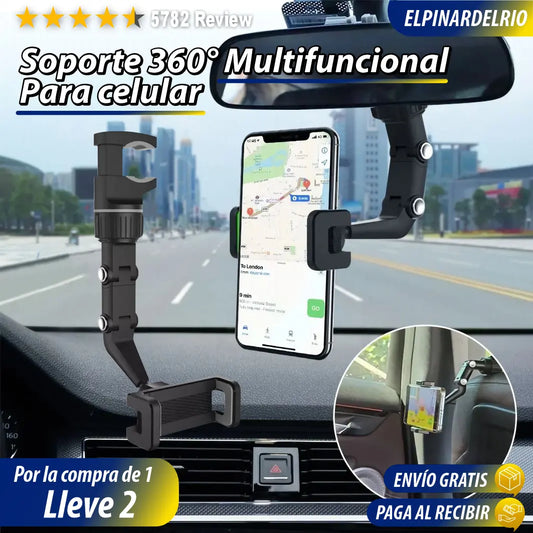 Soporte 360° multifuncional para celular